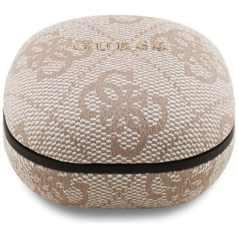 Słuchawki Guess 4G Classic Metal Logo TWS ENC - różowe