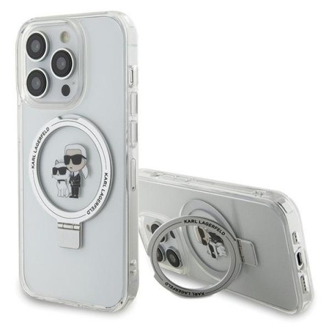 Karl Lagerfeld nakładka do iPhone 14 Pro 6,1" KLHMP14LHMRSKCH biała HC Magsafe Ringstand KC Karl Lagerfeld nakładka do iPhone 14 Pro 6,1" KLHMP14LHMRSKCH biała HC Magsafe Ringstand KC