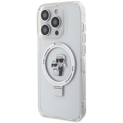 Karl Lagerfeld nakładka do iPhone 14 Pro 6,1" KLHMP14LHMRSKCH biała HC Magsafe Ringstand KC Karl Lagerfeld nakładka do iPhone 14 Pro 6,1" KLHMP14LHMRSKCH biała HC Magsafe Ringstand KC