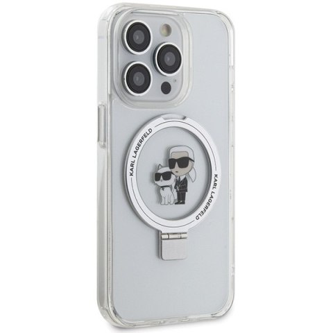 Karl Lagerfeld nakładka do iPhone 14 Pro 6,1" KLHMP14LHMRSKCH biała HC Magsafe Ringstand KC Karl Lagerfeld nakładka do iPhone 14 Pro 6,1" KLHMP14LHMRSKCH biała HC Magsafe Ringstand KC