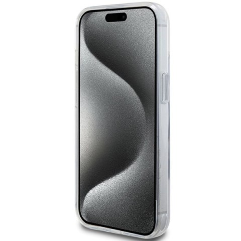 Karl Lagerfeld nakładka do iPhone 15 6,1" KLHMP15SHMRSCHH biała HC Magsafe Ringstand CH