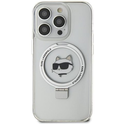 Karl Lagerfeld nakładka do iPhone 15 Pro Max 6,7" KLHMP15XHMRSCHH biała HC Magsafe Ringstand CH Karl Lagerfeld nakładka do iPhone 15 Pro Max 6,7" KLHMP15XHMRSCHH biała HC Magsafe Ringstand CH