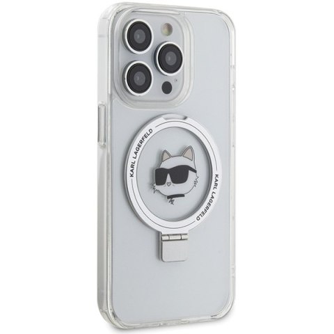 Karl Lagerfeld nakładka do iPhone 15 Pro Max 6,7" KLHMP15XHMRSCHH biała HC Magsafe Ringstand CH Karl Lagerfeld nakładka do iPhone 15 Pro Max 6,7" KLHMP15XHMRSCHH biała HC Magsafe Ringstand CH