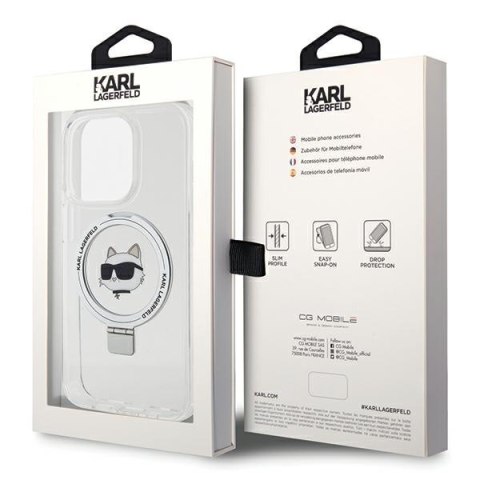 Karl Lagerfeld nakładka do iPhone 15 Pro Max 6,7" KLHMP15XHMRSCHH biała HC Magsafe Ringstand CH Karl Lagerfeld nakładka do iPhone 15 Pro Max 6,7" KLHMP15XHMRSCHH biała HC Magsafe Ringstand CH