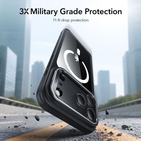 ESR CLASSIC HYBRID KICKSTAND MAGSAFE IPHONE 17 PRO CLEAR/BLACK