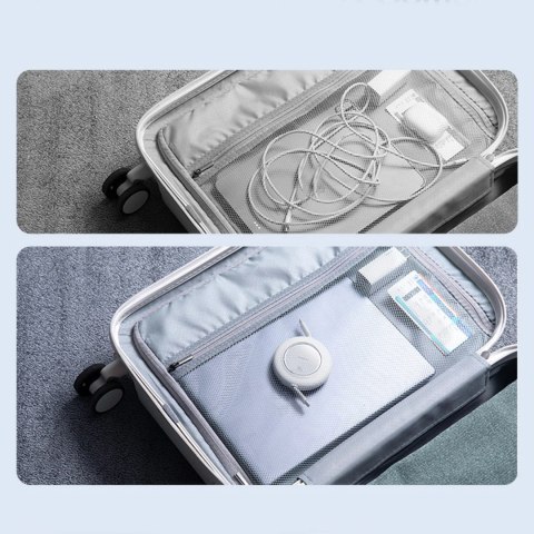 Kabel Baseus Free2Pull Mini 100W zwijany USB-C - USB-C 2m - biały