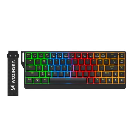 Klawiatura gamingowa Wozinsky WKGP-1165 mechaniczna podświetlana RGB - czarna