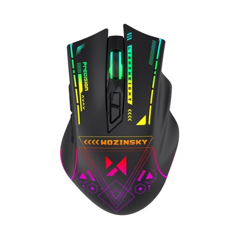 Mysz bezprzewodowa Wozinsky WMGB-3200 gamingowa optyczna 3200 DPI - czarna