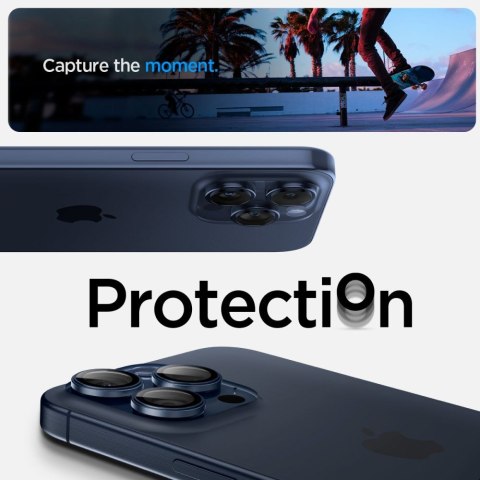 OSŁONA APARATU SPIGEN OPTIK PRO GLAS.TR "EZ FIT" CAMERA PROTECTOR 2-PACK IPHONE 14 PRO / MAX / 15 PRO / MAX / 16 PRO / MAX / 17 