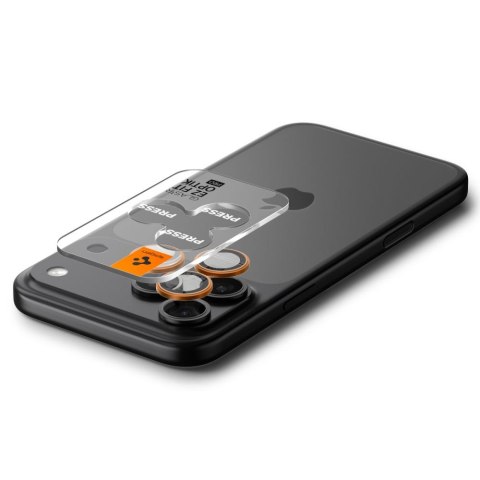 OSŁONA APARATU SPIGEN OPTIK PRO GLAS.TR "EZ FIT" CAMERA PROTECTOR 2-PACK IPHONE 16 PRO / MAX / 17 PRO / MAX ORANGE