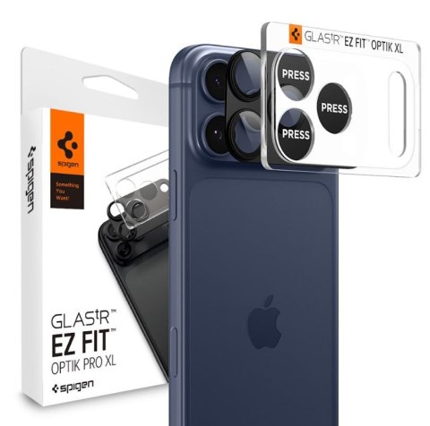 OSŁONA APARATU SPIGEN OPTIK PRO XL GLAS.TR "EZ FIT" CAMERA PROTECTOR IPHONE 17 PRO BLACK