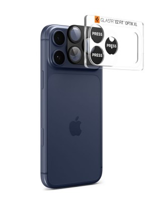 OSŁONA APARATU SPIGEN OPTIK PRO XL GLAS.TR "EZ FIT" CAMERA PROTECTOR IPHONE 17 PRO MAX BLACK
