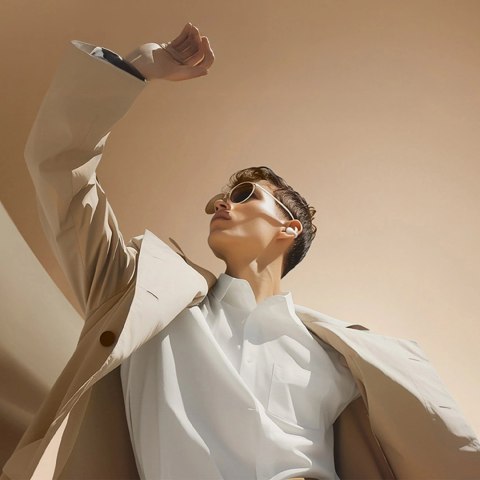 Słuchawki Baseus Bass 15 Clip OWS bezprzewodowe z kablem Baseus Simple USB-C 3A 30cm - czarne