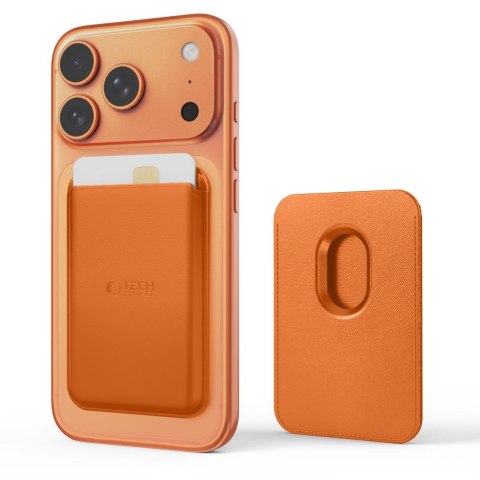 TECH-PROTECT MAGWALLET MAGSAFE UNIVERSAL MAGNETIC CARD HOLDER ORANGE