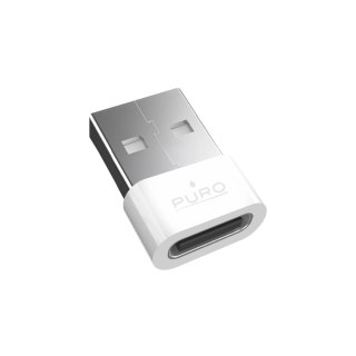 Adapter Puro USB-C - USB-A przejściówka - biały