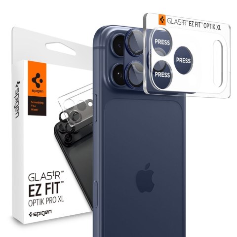 OSŁONA APARATU SPIGEN OPTIK PRO XL GLAS.TR "EZ FIT" CAMERA PROTECTOR IPHONE 17 PRO BLUE