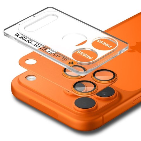 OSŁONA APARATU SPIGEN OPTIK PRO XL GLAS.TR "EZ FIT" CAMERA PROTECTOR IPHONE 17 PRO MAX ORANGE