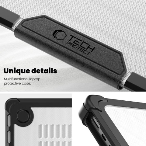 TECH-PROTECT SMARTSHELL PRO MACBOOK PRO 14 M1 / M2 / M3 / M4 / M5 2021-2025 BLACK/CLEAR
