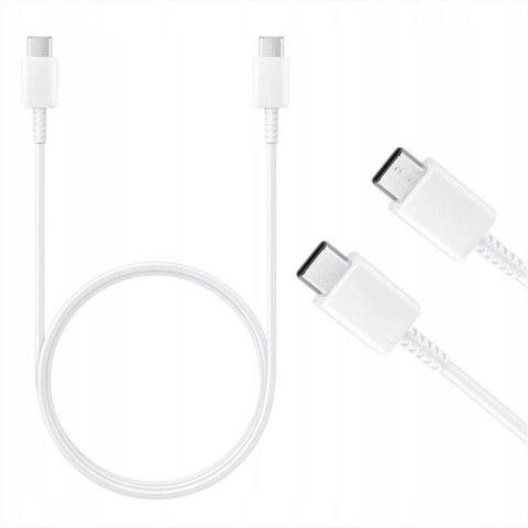 Kabel Samsung EP-DA905BWE USB-C - USB-C 3A 1m (Bulk - opakowanie zastępcze) - biały