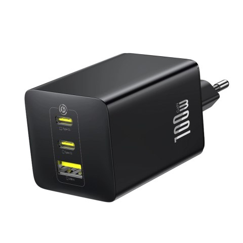 Ładowarka sieciowa Baseus EnerFill FE11 100W 2 x USB-C + USB-A - czarna