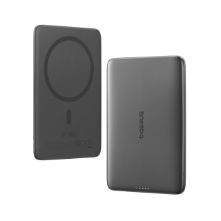 Powerbank Baseus PicoGo AM41 Ultra-Slim 5000mAh 20W kompatybilny z MagSafe z kablem Baseus Simple USB-C 60W 30cm - czarny