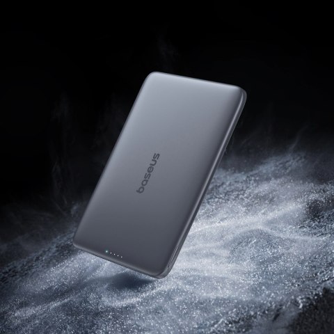 Powerbank Baseus PicoGo AM41 Ultra-Slim 5000mAh 20W kompatybilny z MagSafe z kablem Baseus Simple USB-C 60W 30cm - czarny