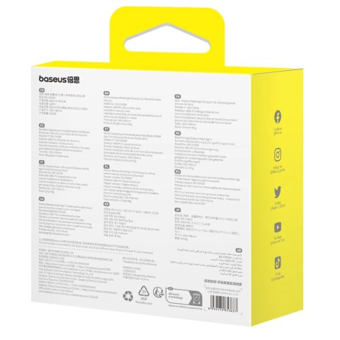 Uchwyt samochodowy Baseus Metal Age 3 na telefon, grawitacyjny, na kratkę nawiewu - czarny