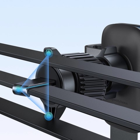 Uchwyt samochodowy Baseus Metal Age 3 na telefon, grawitacyjny, na kratkę nawiewu - czarny