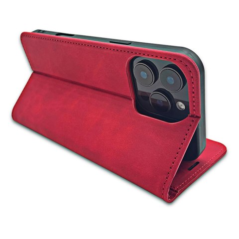 Etui Smart Suede do Xiaomi Redmi 15C 4G EU / 15C 5G EU (173.16 x 81.06 x 8.2 mm) czerwone