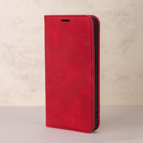 Etui Smart Suede do Xiaomi Redmi 15C 4G EU / 15C 5G EU (173.16 x 81.06 x 8.2 mm) czerwone