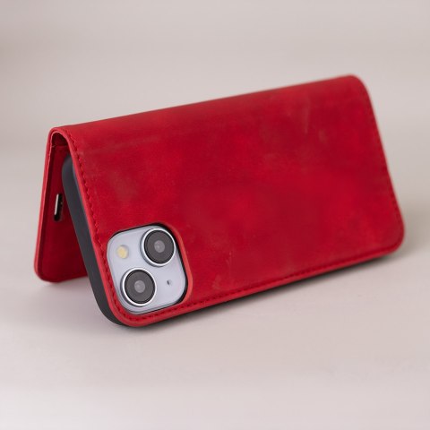 Etui Smart Suede do Xiaomi Redmi 15C 4G EU / 15C 5G EU (173.16 x 81.06 x 8.2 mm) czerwone