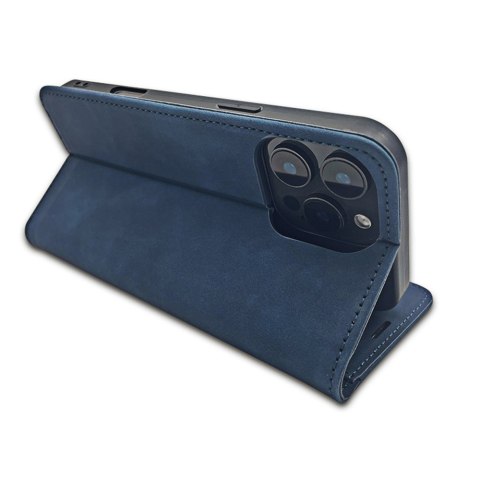Etui Smart Suede do Xiaomi Redmi 15C 4G EU / 15C 5G EU (173.16 x 81.06 x 8.2 mm) granatowe