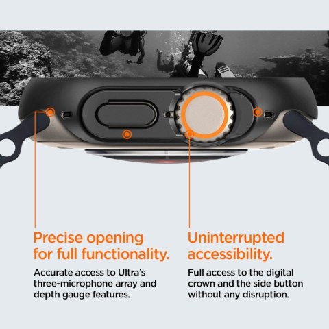 SPIGEN THIN FIT APPLE WATCH ULTRA 1 / 2 / 3 (49 MM) BLACK