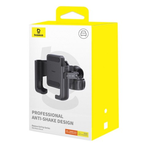Uchwyt na telefon Baseus GoTrip na rower, hulajnogę, skuter - czarny