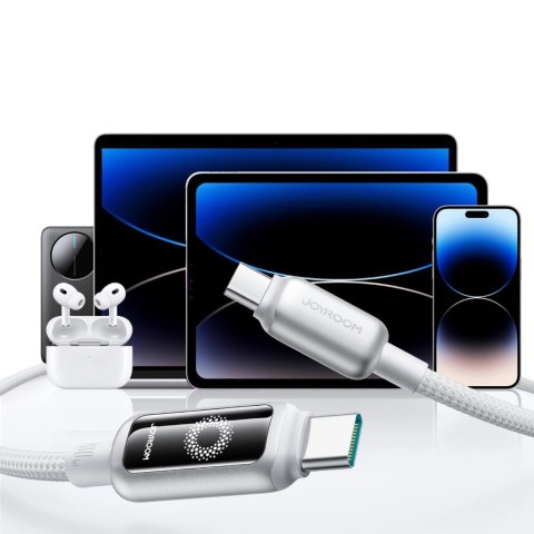 Kabel Joyroom S-A55 StarFlight 100W USB-C - USB-C 1,2m - biały