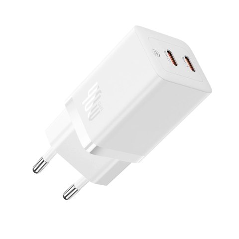 Ładowarka sieciowa Baseus GaN5 Pro 40W 2xUSB-C - biała