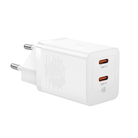 Ładowarka sieciowa Baseus GaN5 Pro 40W 2xUSB-C - biała