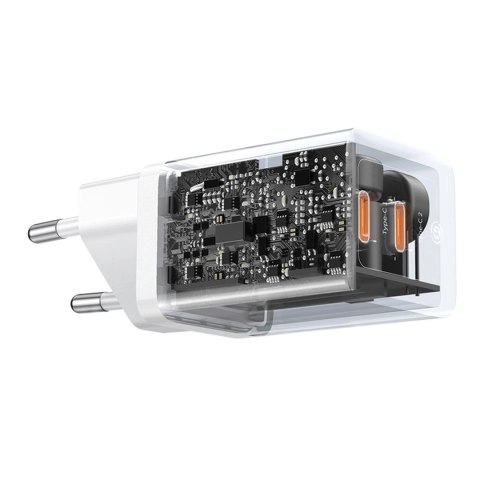 Ładowarka sieciowa Baseus GaN5 Pro 40W 2xUSB-C - biała