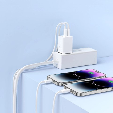 Ładowarka sieciowa Baseus GaN5 Pro 40W 2xUSB-C - biała