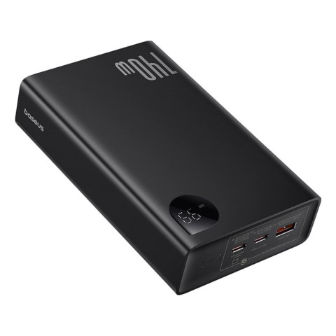 Powerbank Baseus Adaman 24000mAh 140W z wyświetlaczem cyfrowym z kablem Baseus Superior USB-C 240W (48V/5A) 1m - czarny