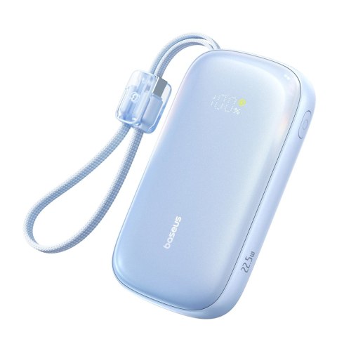 Powerbank Baseus EnerFill FC21 Qpow 3 Ultra 20000mAh 22.5W z wyświetlaczem z dołączonym kablem - niebieski