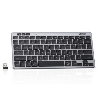 Klawiatura Ugreen bezprzewodowa Bluetooth 5.3 do 3 urządzeń - szara