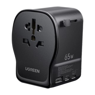 Adapter Ugreen S550 65W podróżny uniwersalny - czarny