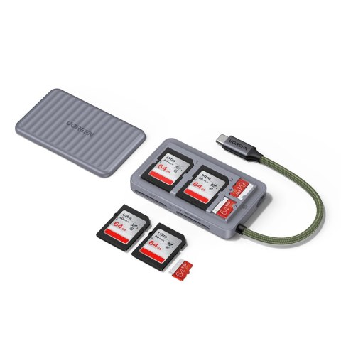 Czytnik kart pamięci Ugreen CM868 USB-C - szary