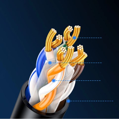 Kabel Ethernet Ugreen Cat6A UTP 5m - czarny