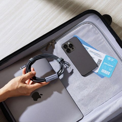 Kabel Ugreen 2w1 USB-C - 2xUSB-C PD 140W 2m - czarny
