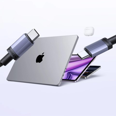 Kabel Ugreen USB-C do USB-C PD 100W 5A 2m - czarny