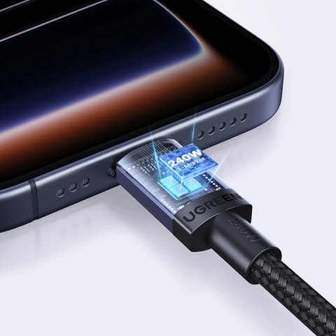 Kabel Ugreen USB-C do USB-C PD 240W 3m - czarny
