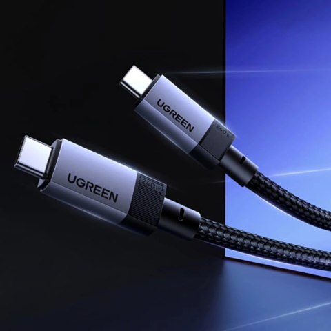 Kabel Ugreen USB4 40Gbps USB-C do USB-C 240W 8K 60Hz 1m - czarny