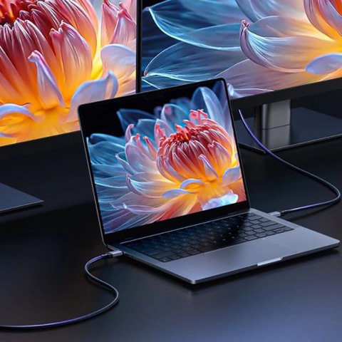 Kabel Ugreen USB4 40Gbps USB-C do USB-C 240W 8K 60Hz 1m - czarny